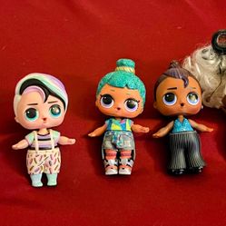 Lot Of 5 LOL SURPRISE miniature dolls