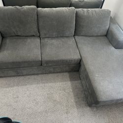 Living Spaces Grey Couch Retails $1000 