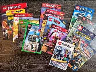 LEGO NINJAGO & LEGO Books Lot – 14 Books – Scholastic, Ninjago, Batman, City & More