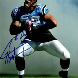 PSA DNA GREG HARDY CAROLINA PANTHERS HAND SIGNED