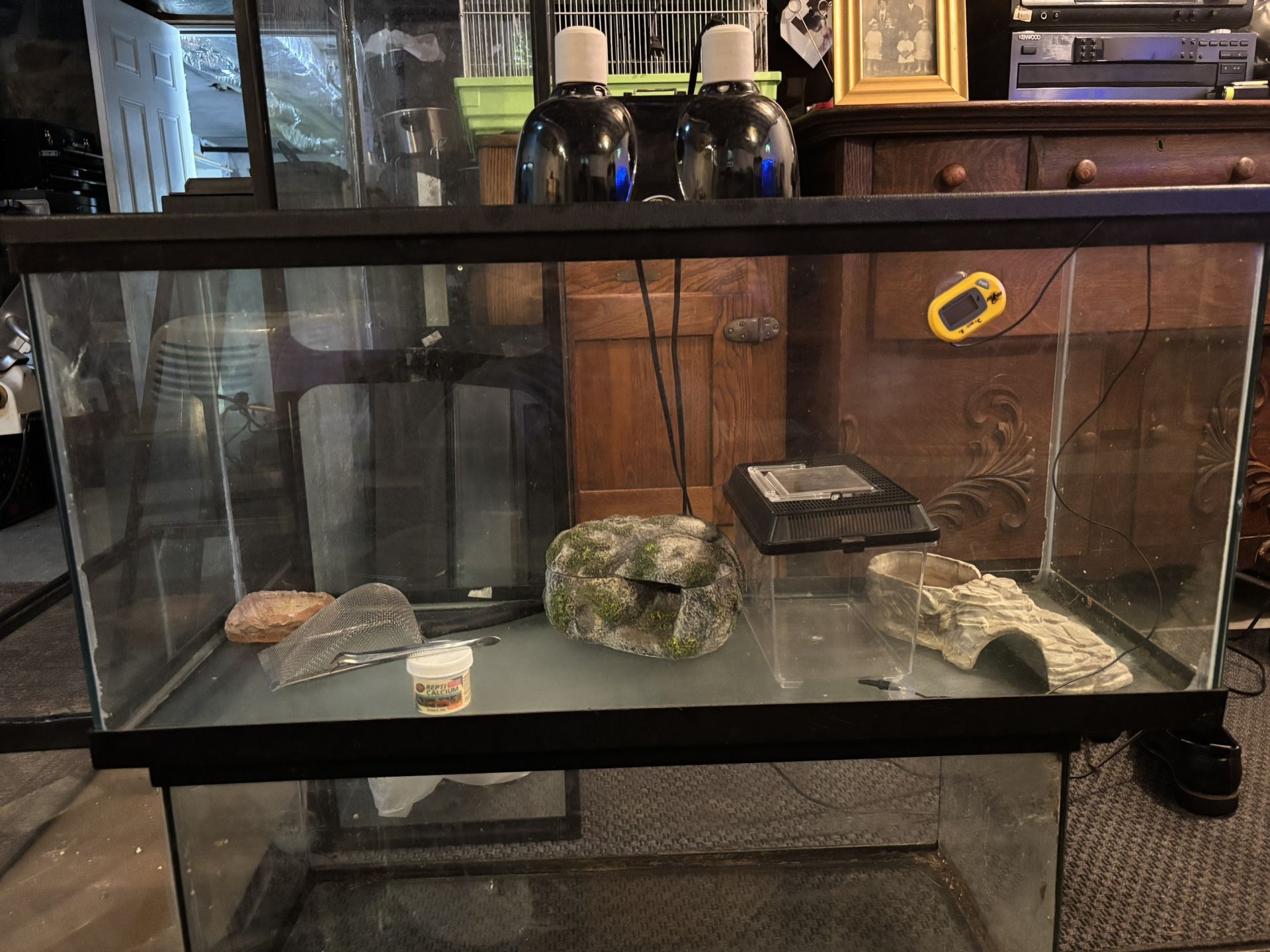 30 gallon reptile tank and accessories