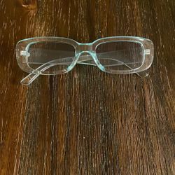 Women Clear Blue Sunglasses