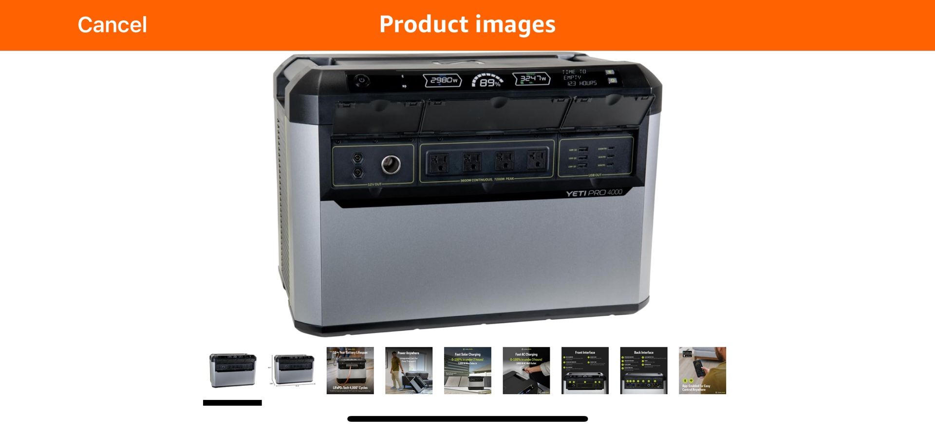 Yeti GoalZero 4000 - 4000 Watt Hour liFEP04 Power Station / Solar