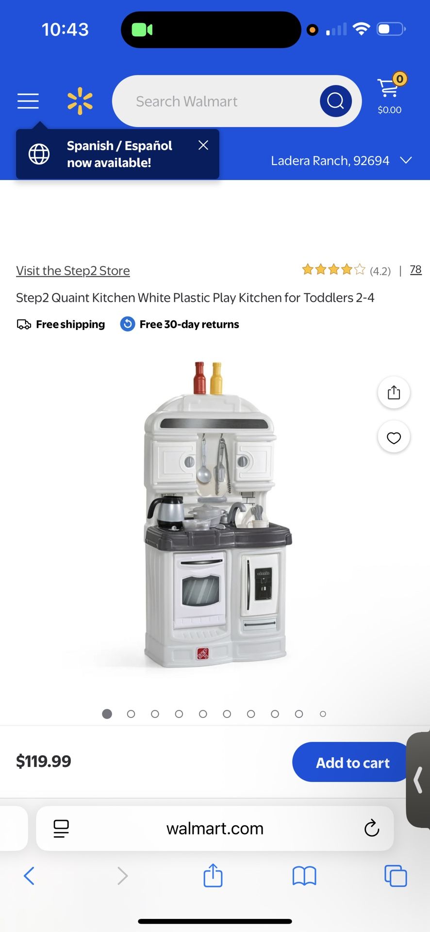 Toy Kitchen Toddler Kitchen Play kitchen