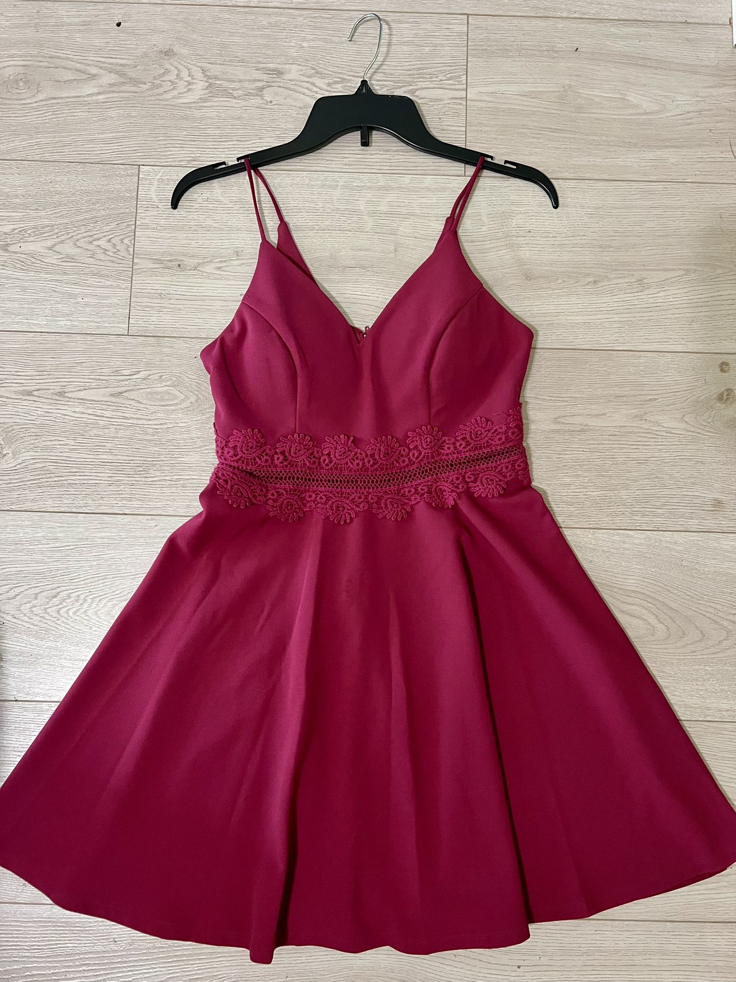 Beautiful Wine Party Evening Cocktail Dress Sm