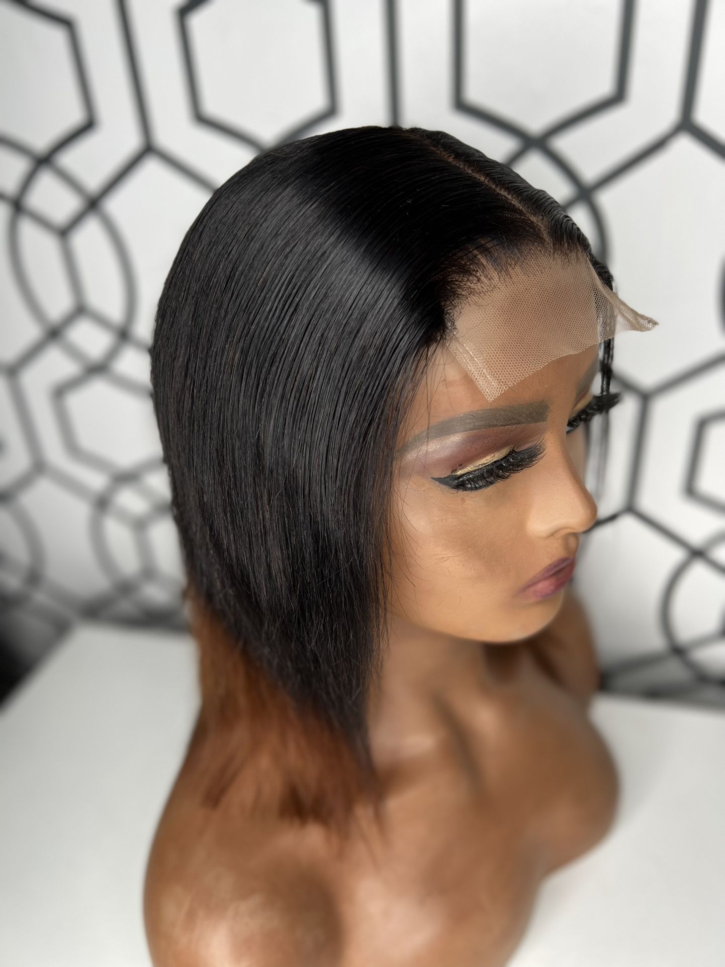 Brazilian Human Hair Staright Wig Highlighted