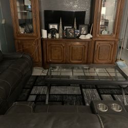 Traditional Entertainment Center / Wall Unit (REAL SOLID WOOD!)