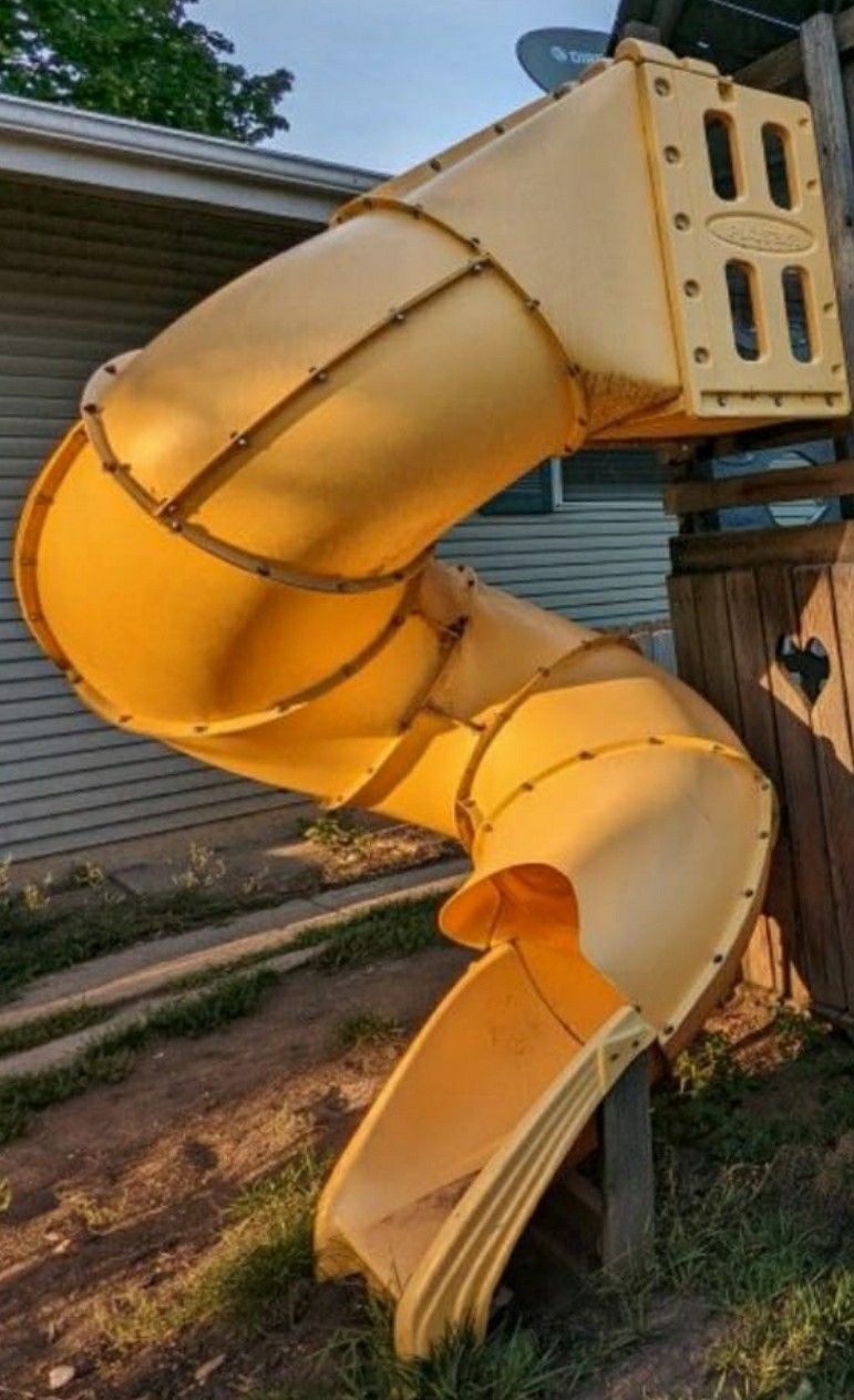 Free Spiral Swing Set Slide.