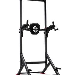 Sportsroyals Power Tower Pull Up Bar Station, 450LBS Stable Pull Up Dip Station for Home Gym Strength Training Equipment