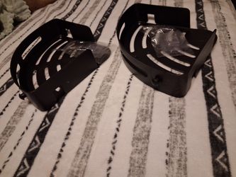 Set of 2 Black Corner Shower Caddies