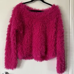 Pink Fluffy Sweater 