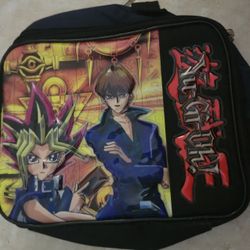 Yu-Gi-Oh Lunch Box Dark Magician insulated Lunch Bag Tote Trading Cards Holder