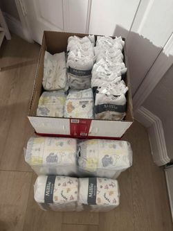 Variety of Size 1 diapers