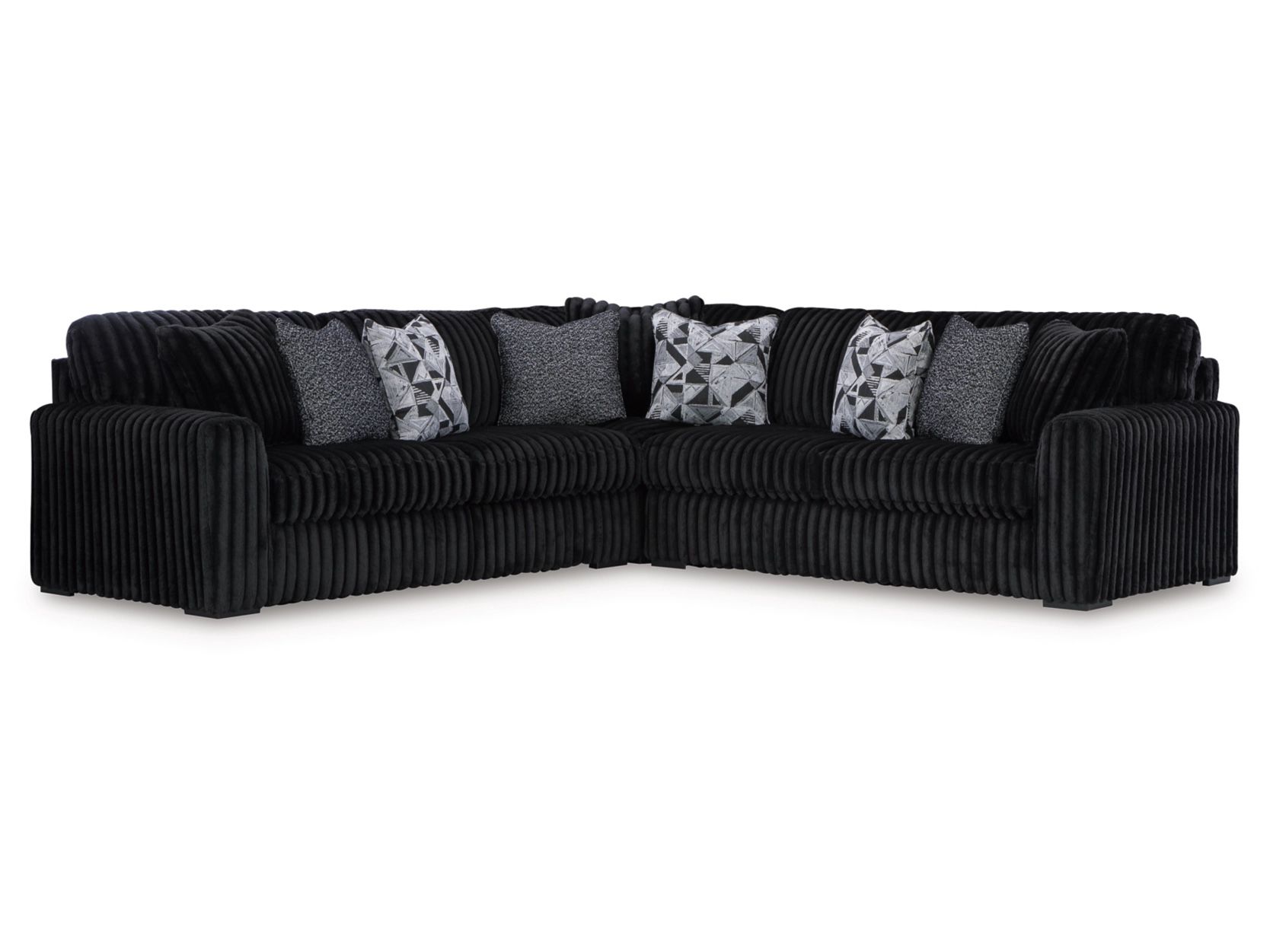 L Shape Midnight Sectional. 🚚WE DELIVER🚚