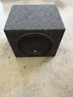 MTX 12" inch subwoofer in sealed enclosure