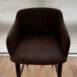 Faux Suede Counter Stools (2 For 1) - AVAILABLE/NEGOTIABLE