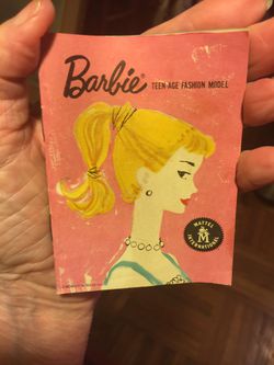 1959 Original 1st Ed. Barbie Teenage Fashion Model book Exc.