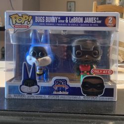 Pop Figures - Bugs Bunny as Batman & LeBron James as Robin - Space Jam: A New Legacy