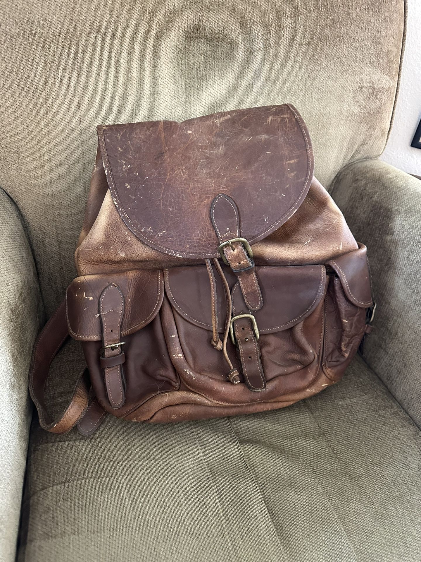 USA Made Leather Back-Pack
