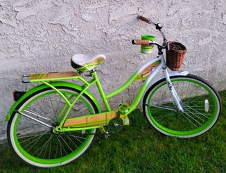 Women's huffy Panama jack 26" Beach Cruiser bike bicicleta basket