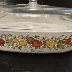 Vintage 1979 CorningWare Spice of Life Le Romarin Casserole Dish with Lid   Excellent condition. No chips or cracks