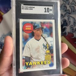 SGC Topps heritage #25 Aaron judge Mint Condition 