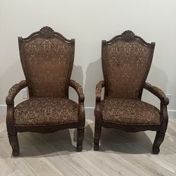 Two large chairs