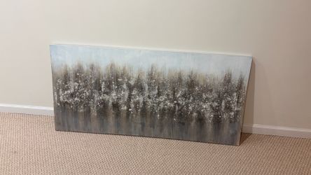 Large Kirkland’s Abstract Canvas Wall Art - Textured Modern Decor