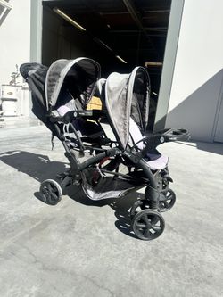 Sit N Stand Double Seat Stroller 