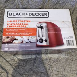 Black & Decker Red 2 Slice Toaster