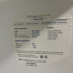 Frigidaire Fridge