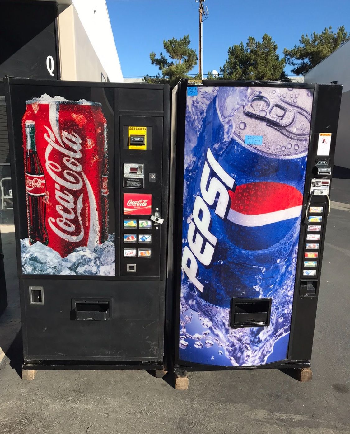 SODA AND SNACK VENDING MACHINES