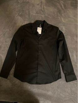 H&M Men Black Button Up Shirt