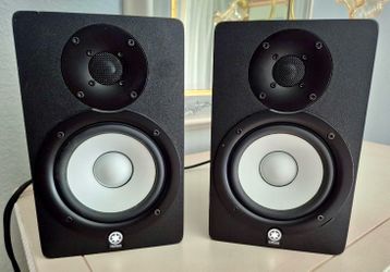 Pair Yamaha HS50M Powered Monitors Speakers Set Complete Active DJ Producer