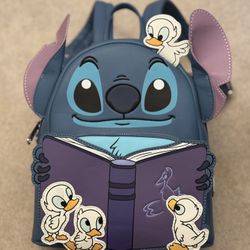 Loungefly Disney Lilo and Stitch Story Time Duckies Double Strap Shoulder Bag Purse