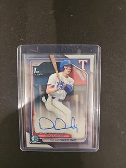 2024 Bowman Draft Dylan Dreiling 1st Base Auto #CPA-DD Rangers