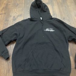 Men’s Black Old Town Atwater Hoodie Sweater Size Large By Gildan #1