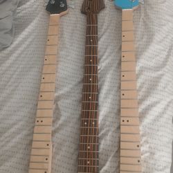 New Bass Necks $60..uncut Paddlehead 25.5"scale  Guitar Necks $50......New Old Inventory 