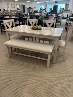 6pc Dining Room Table Set 