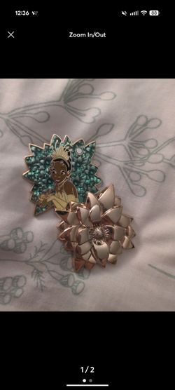 Princess and the Frog flower pin