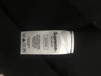 Supreme hoodie black stain on black hoodie after hand cleaning a