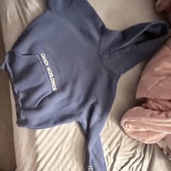 Dandy Worldwide Hoodie Lux Navy Blue Words of Affirmation Hoodie