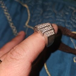 Silver Diamond Ring