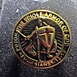 Mans Ring "Armor Of God Engraved"