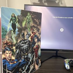 Ps5 With Curved Monitor And Controller 