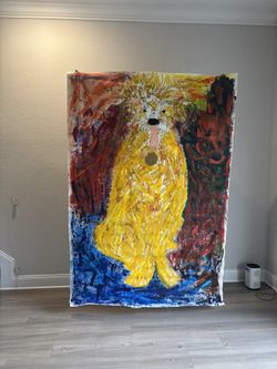 Huge Original Acrylic Painting On Canvas
