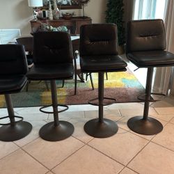 Leather Bar Stools 