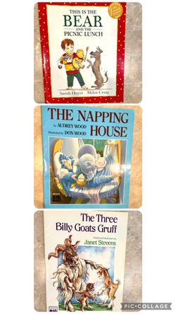 Floor books 3 kids big books, napping house, three Billy goats, reading, Classroom, library, teacher