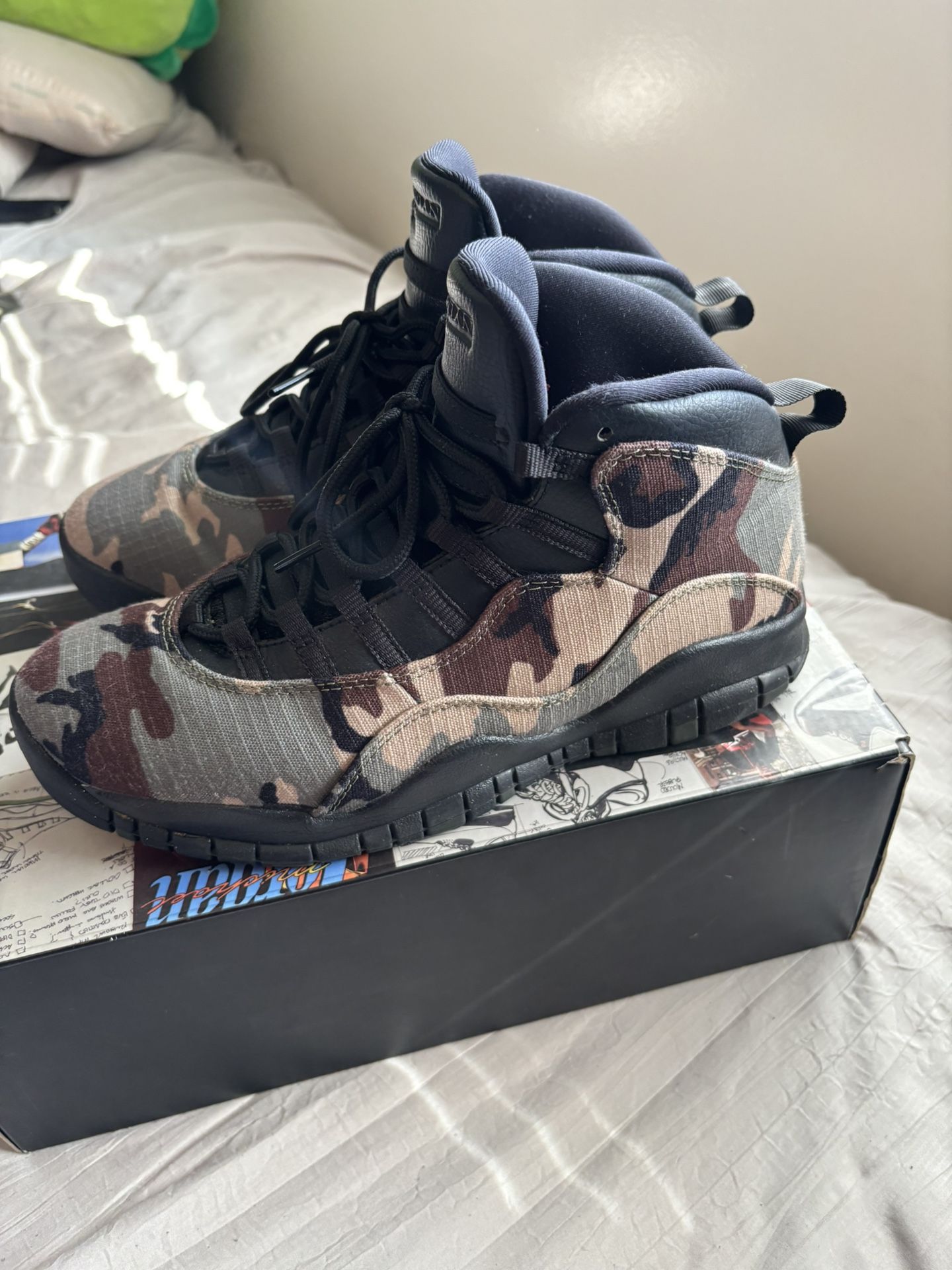 2019 Jordan 10 Woodland Camo Size 9.5
