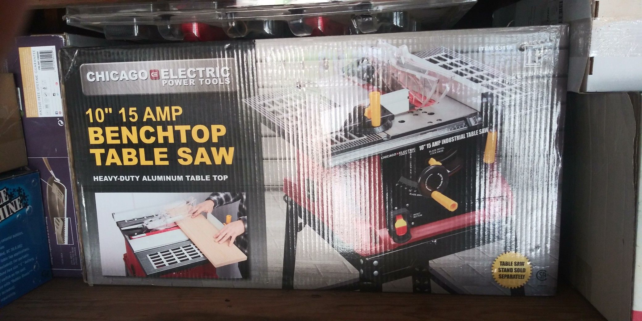 Chicago Electric 10" 15 Amp Benchtop Table Saw